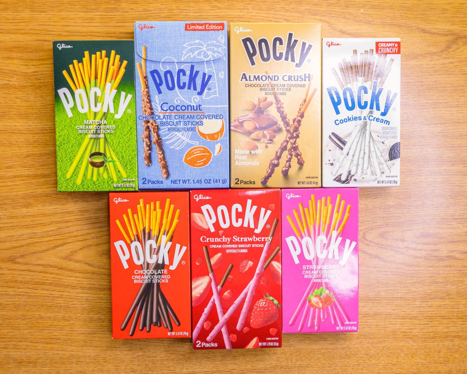 Pocky Stick (Almond, Strawberry, & C&C).