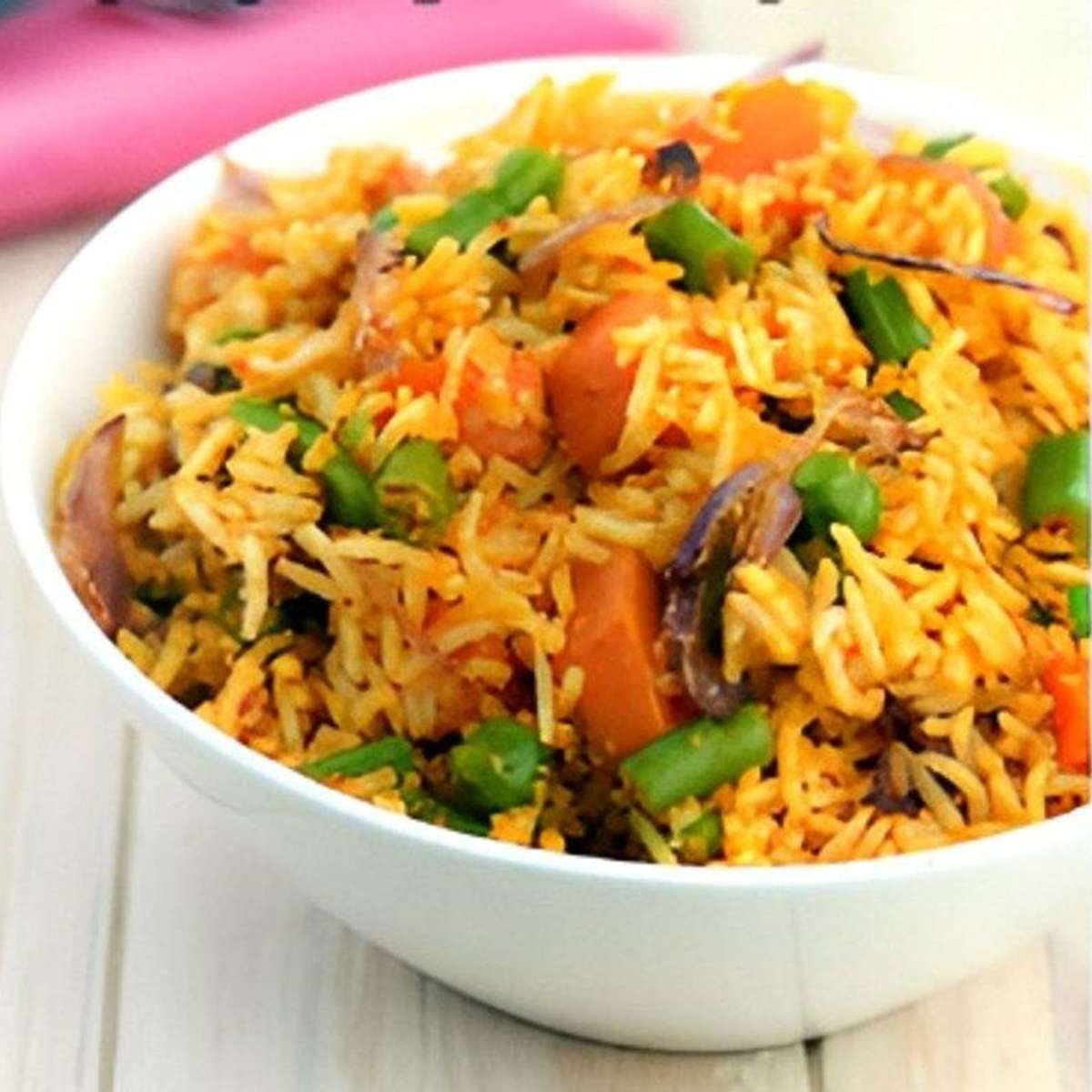 Ghee Vegetable Pulao.