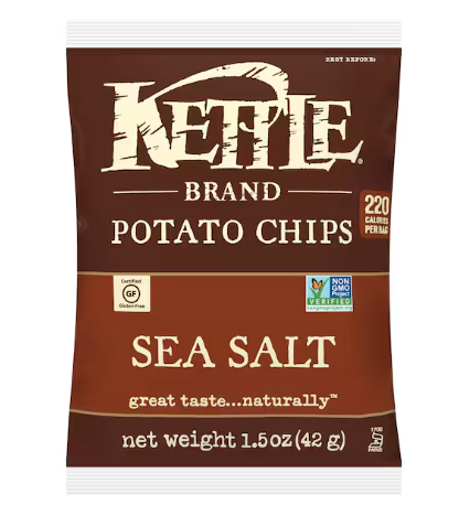 Chips [sea salt] kettle brand.