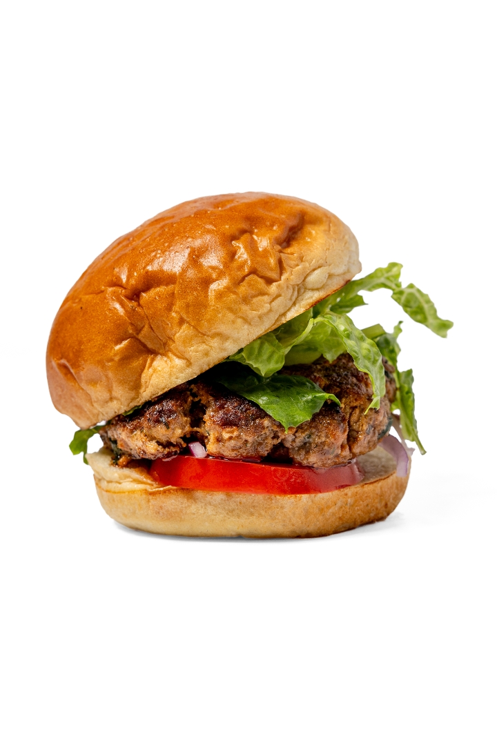 Stuffed Bifteki Burger.