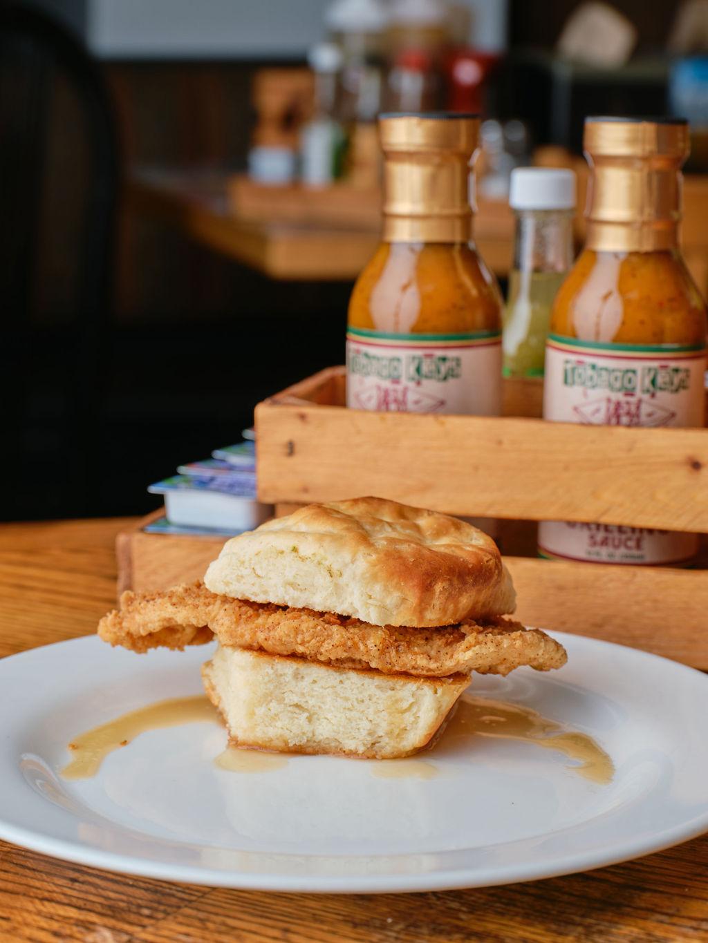 Honey Butter Chicken Biscuit.