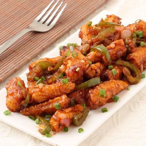 Baby Corn Manchurian.