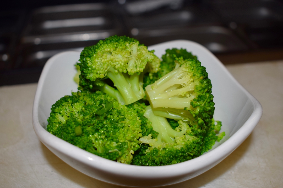 Steamed Broccoli.