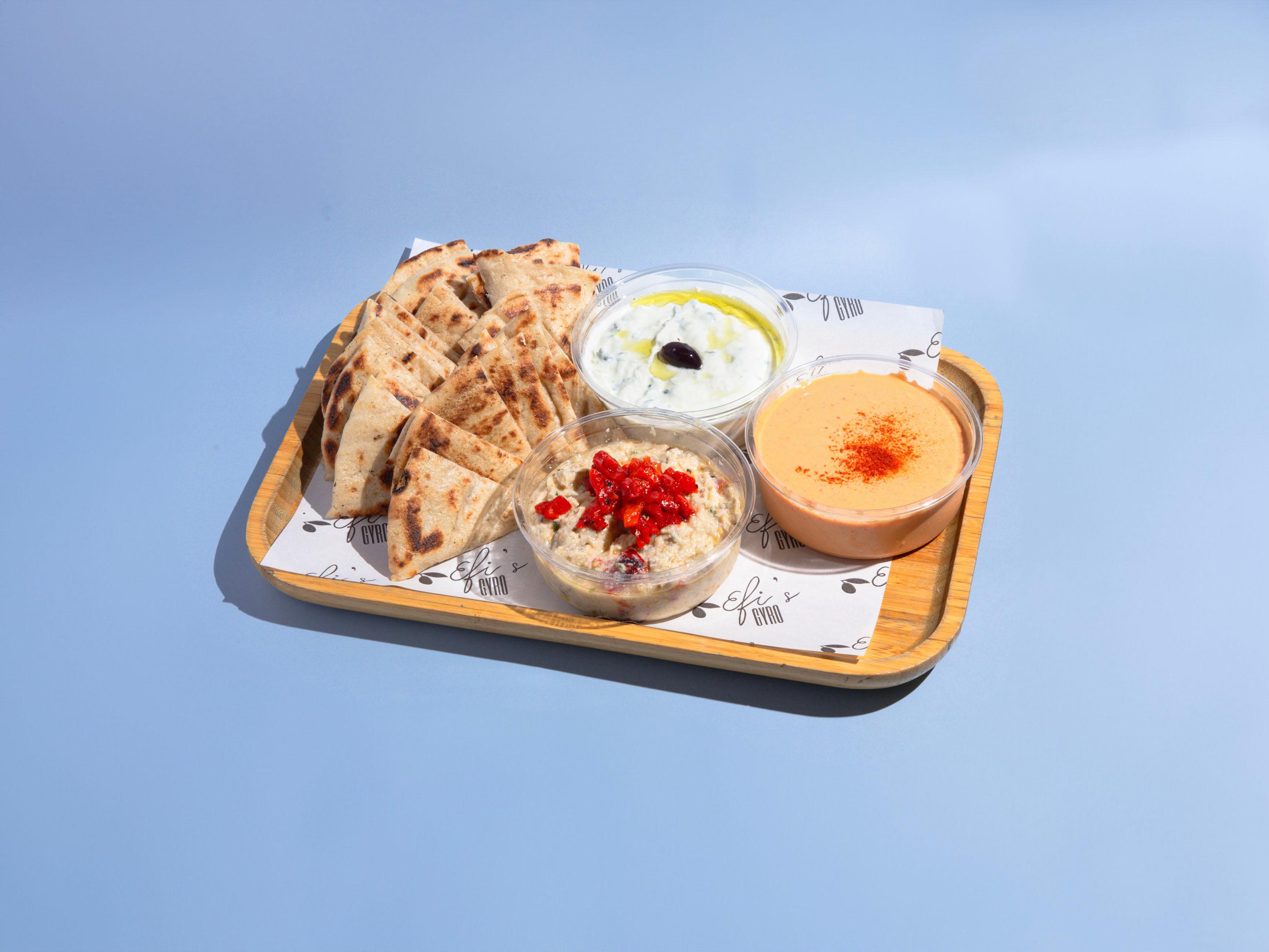 Greek Dip Sampler.