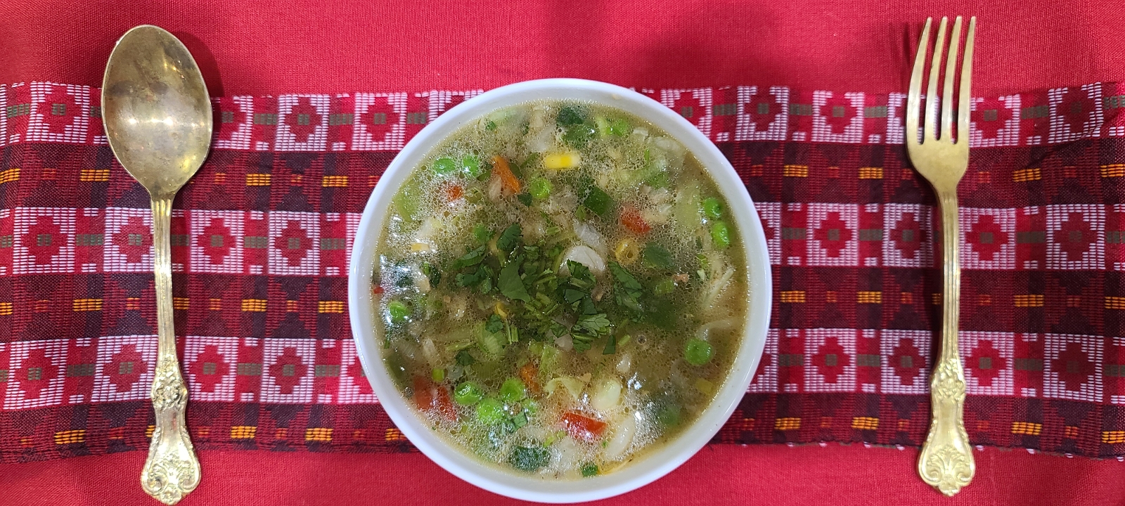 Veg Sweet Corn Soup.