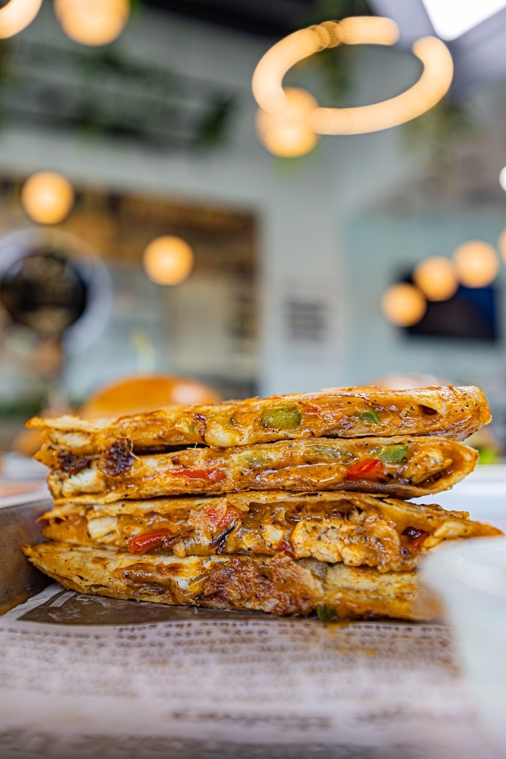 Chicken Tikka Quesadilla.