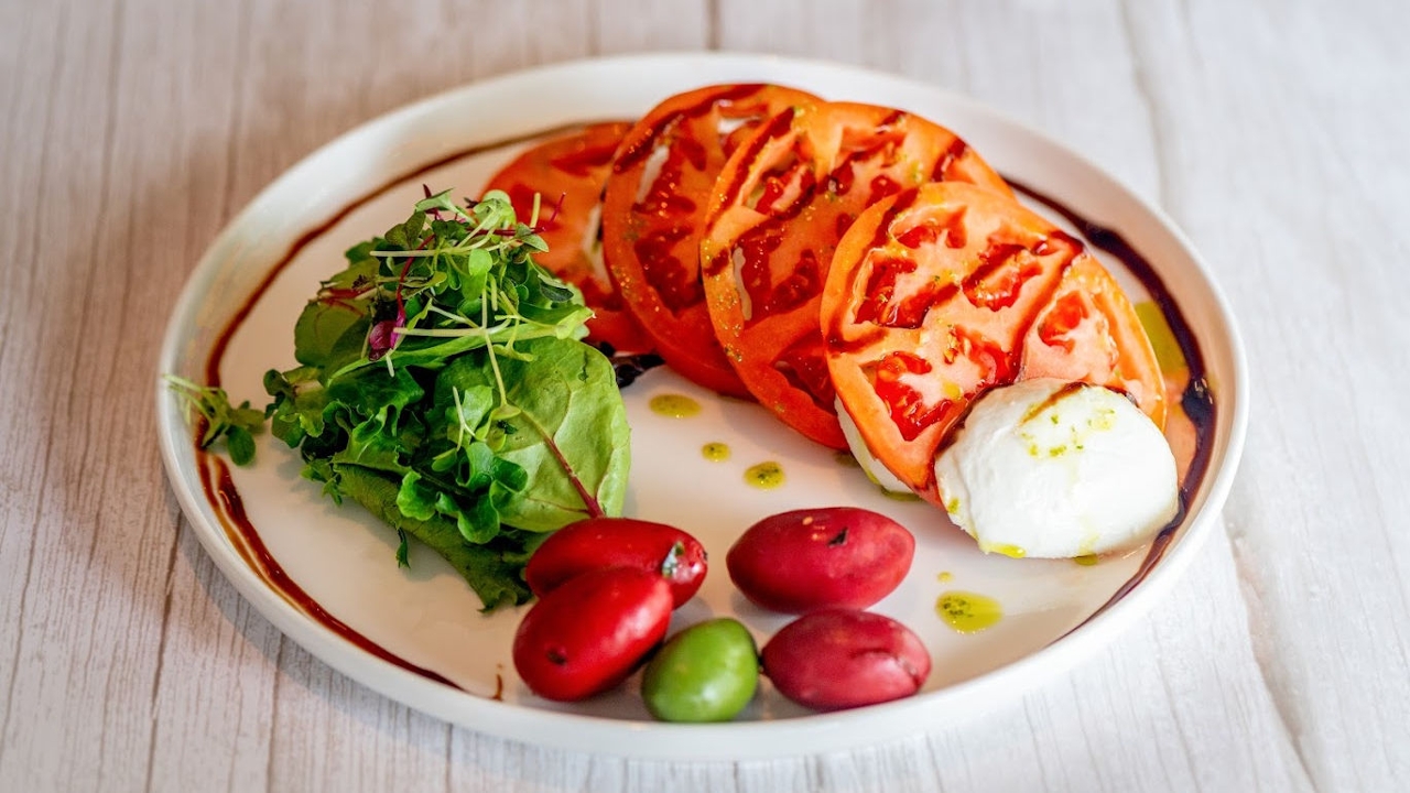 Mozzarella Caprese Salad.