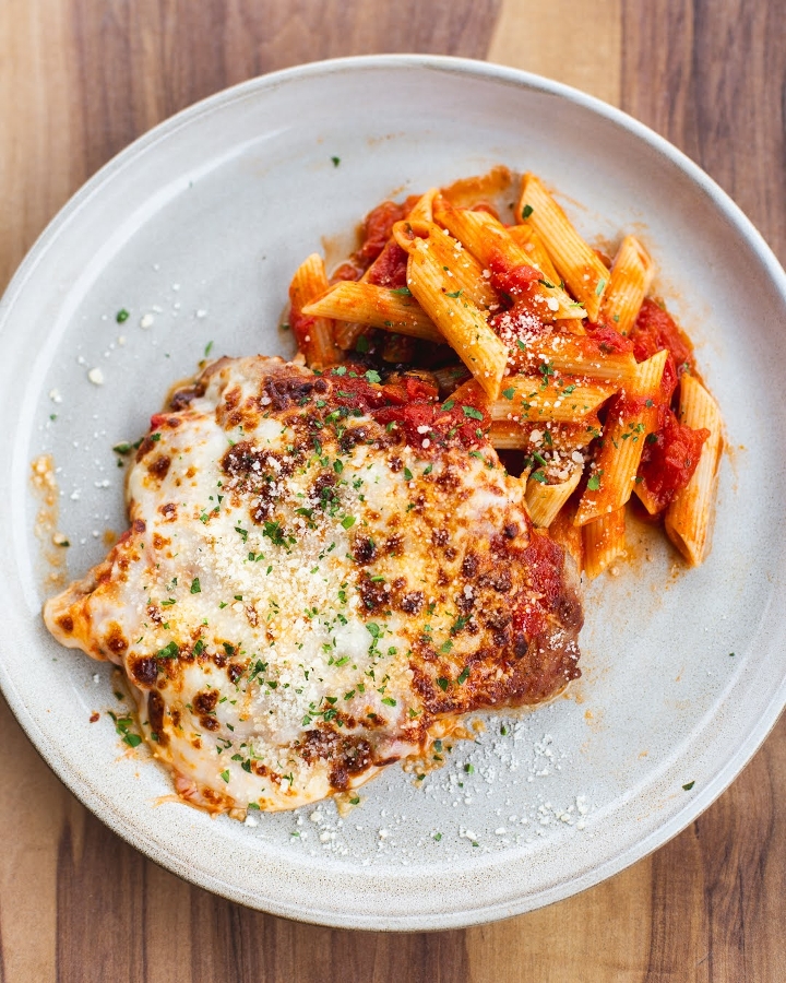 Kids Chicken Parmigiana.