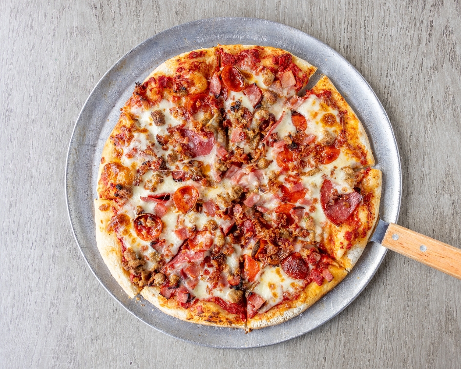 Meat Feast Pizza.