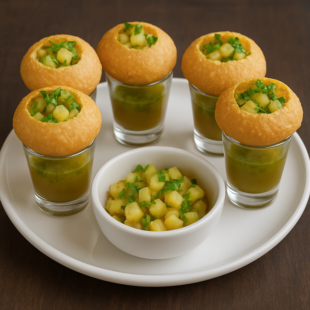Pani Puri Shots.