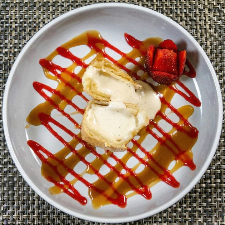 Fried Cheesecake Roll.