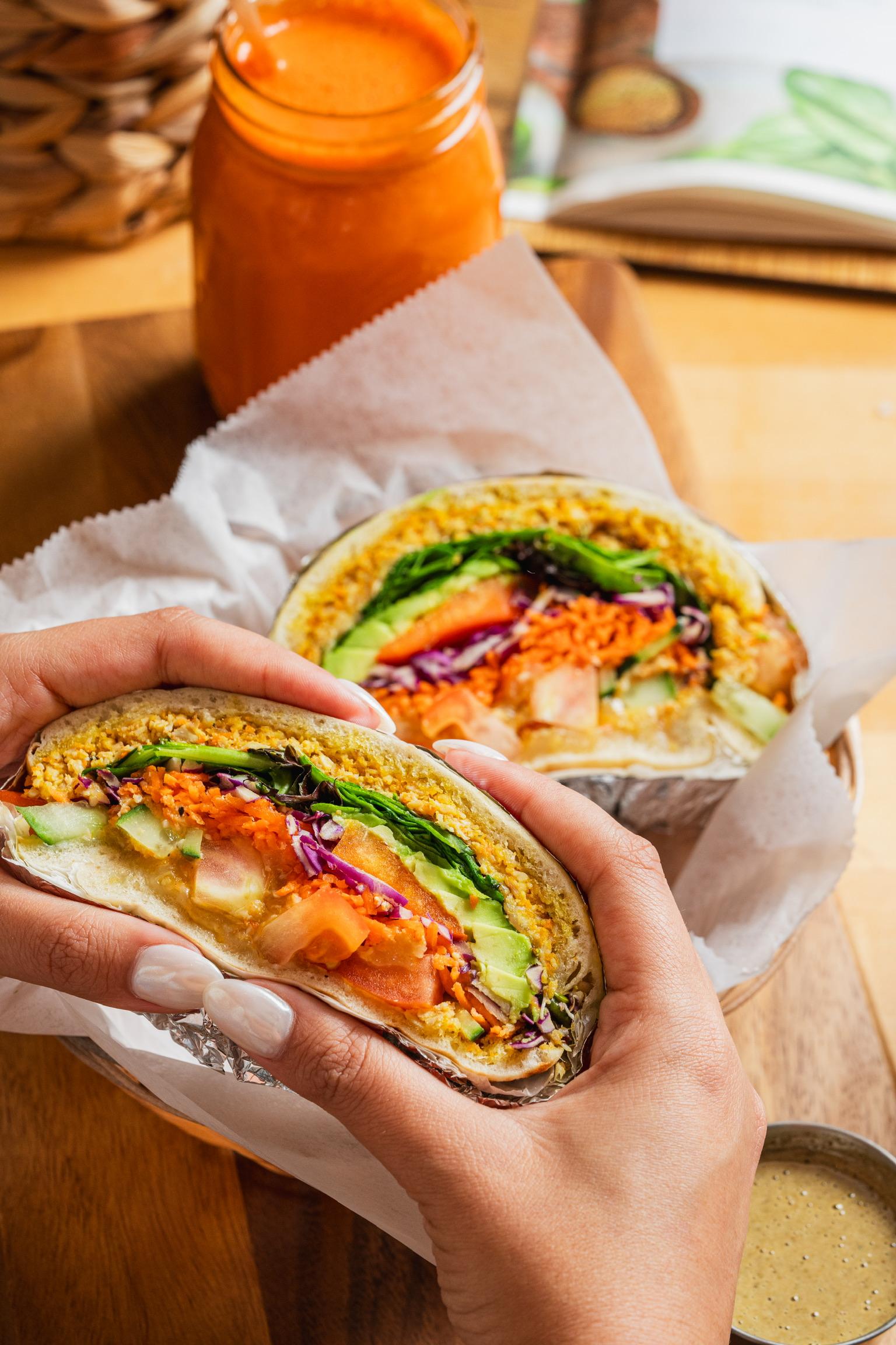 Chicken Salad Pita Melt.