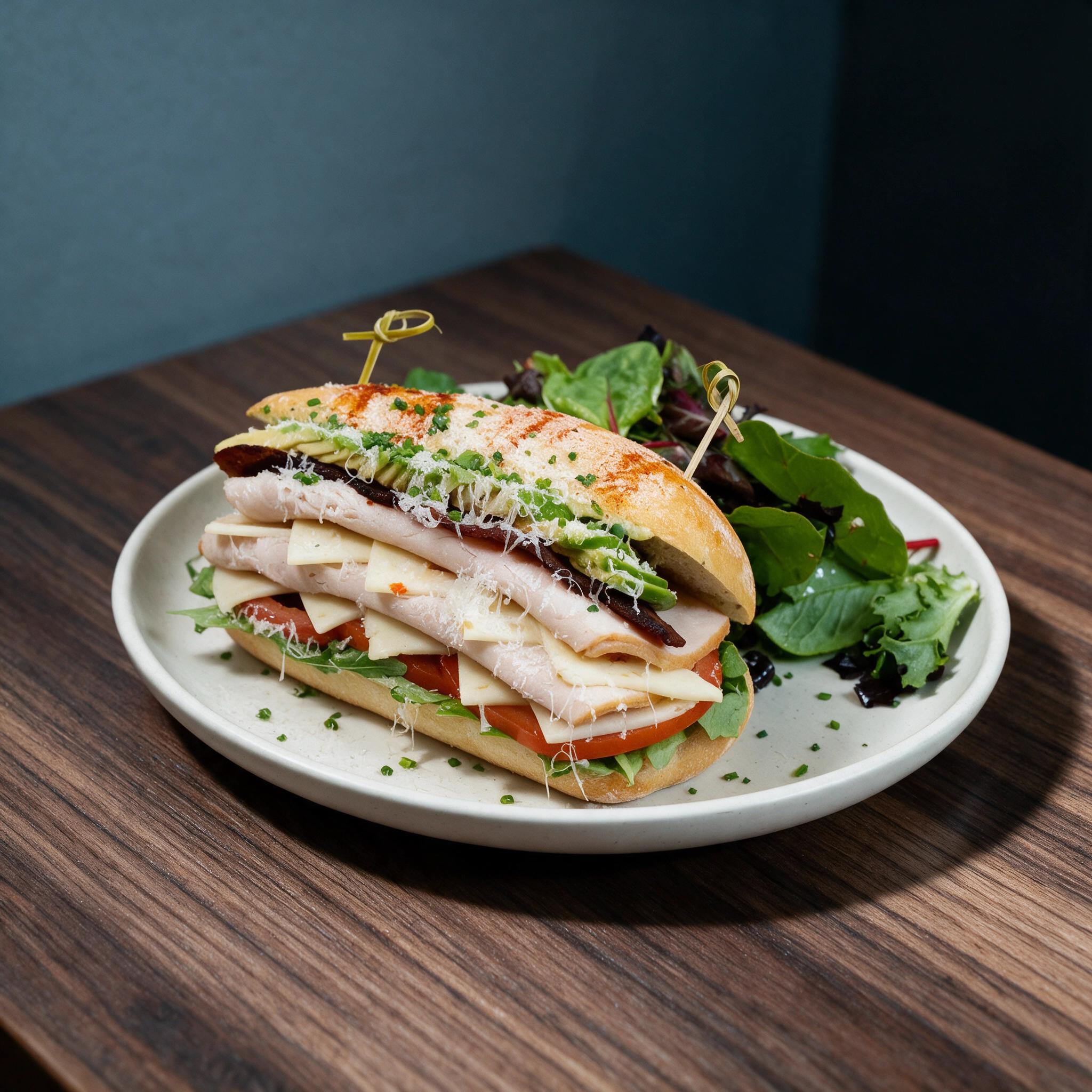 Turkey BLT Sandwich.
