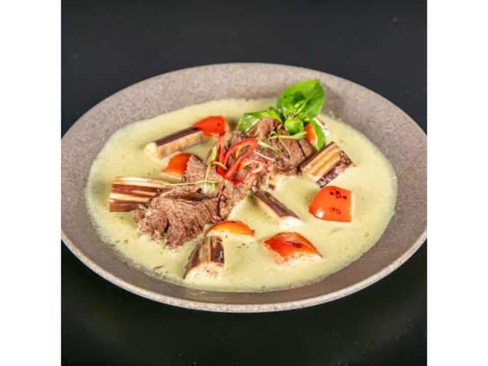 Lunch Braised Short Ribs Green Curry.