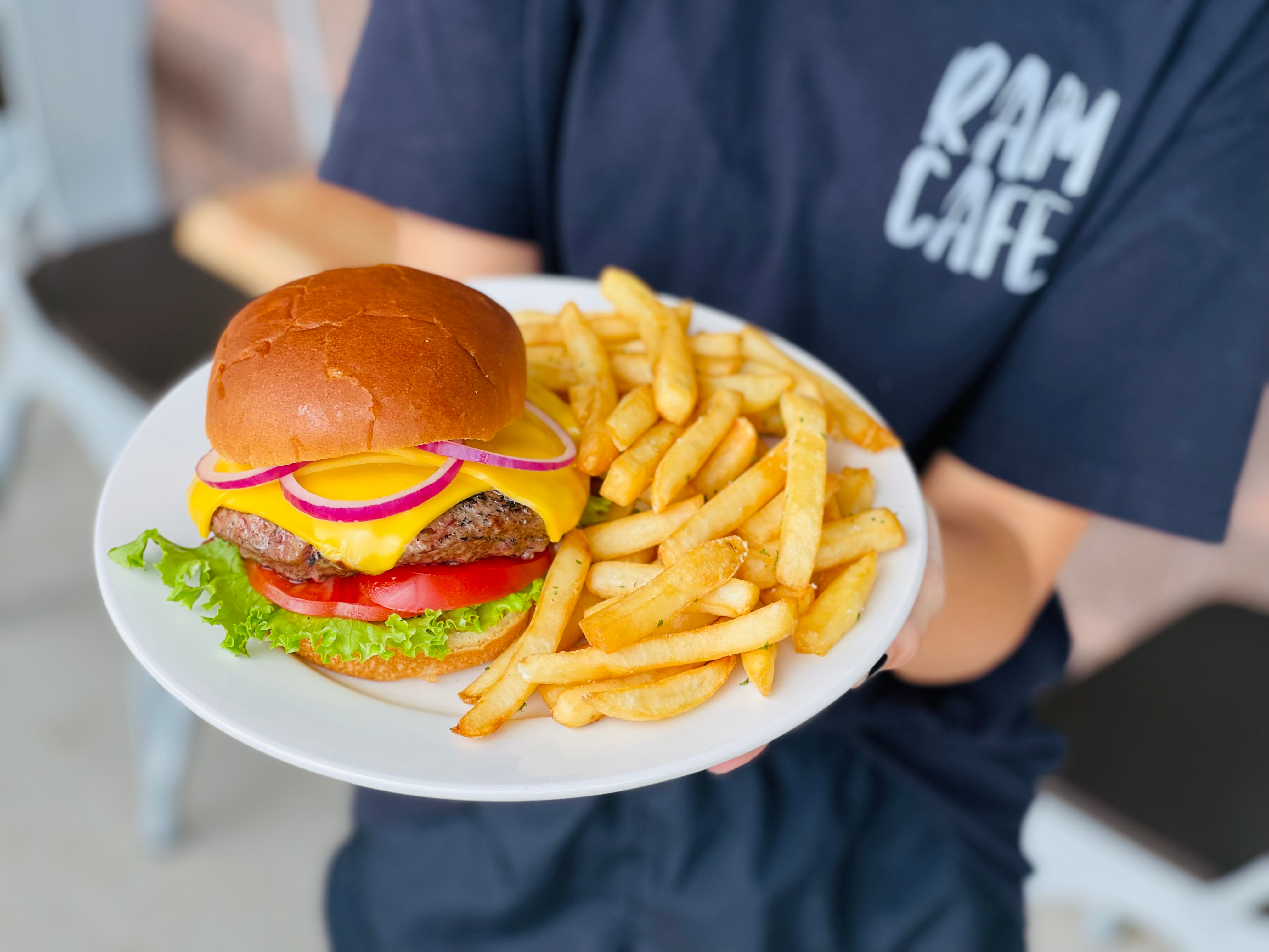 1/2lb All Beef Hamburger.