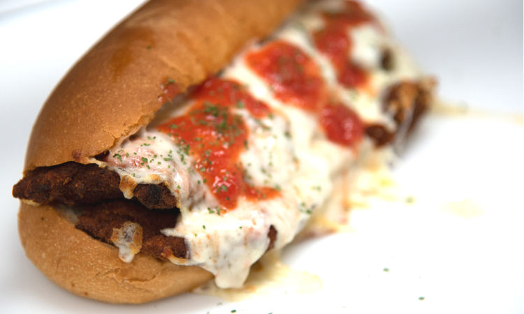 Chicken Parmigiana Hero.