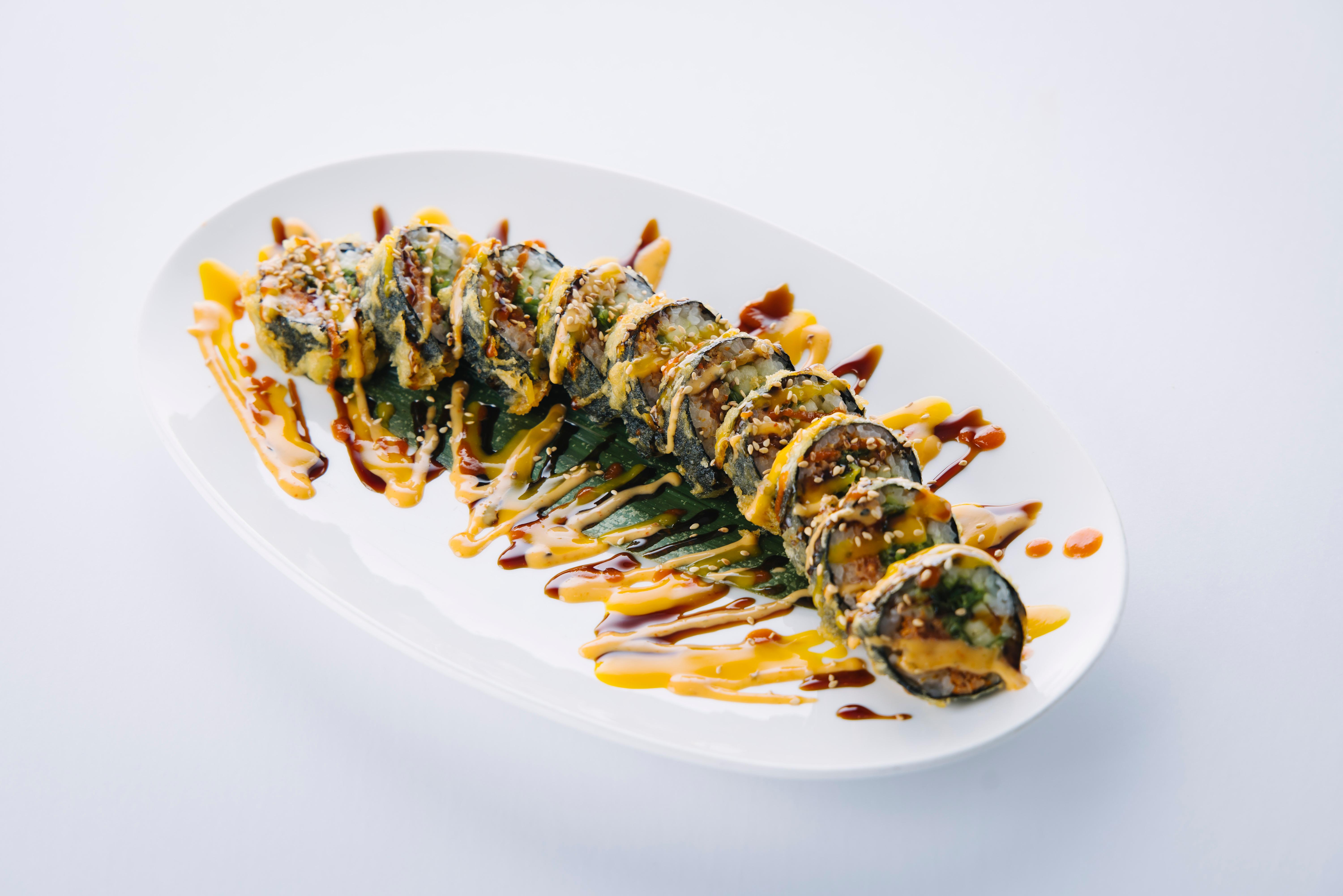Spicy Tuna tornado roll.