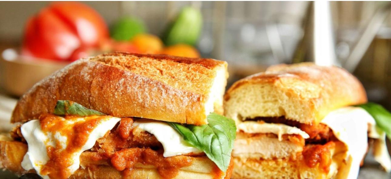 Chicken Parmesan Sandwich.