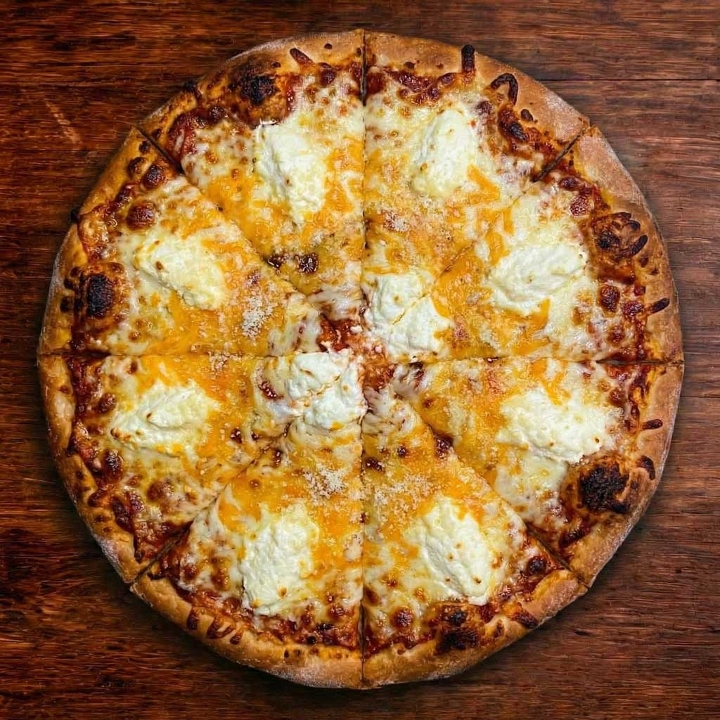Four Cheese Pizza.