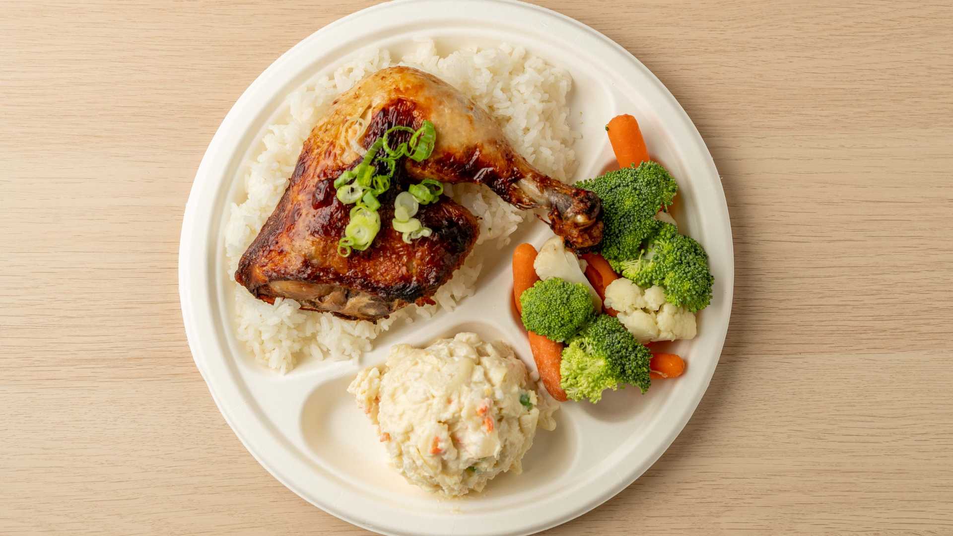 Huli Huli Chicken Plate Lunch.