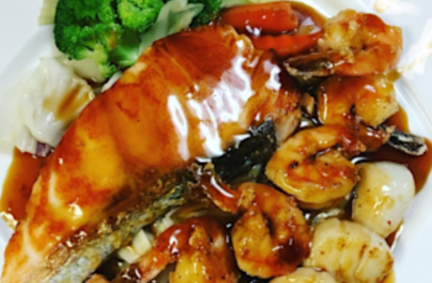 Combo Teriyaki Dinner.