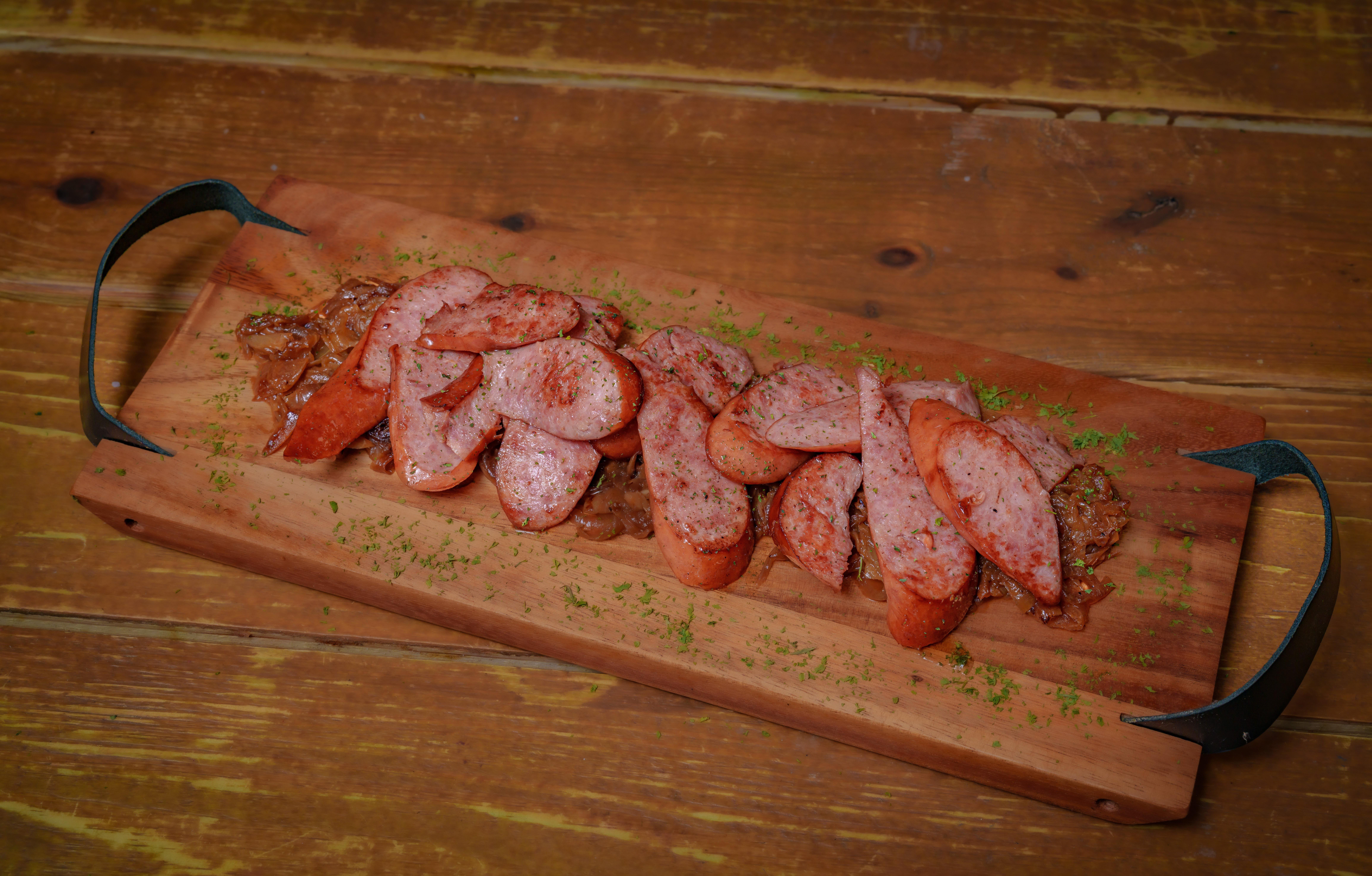 Sausage & Onions Platter.