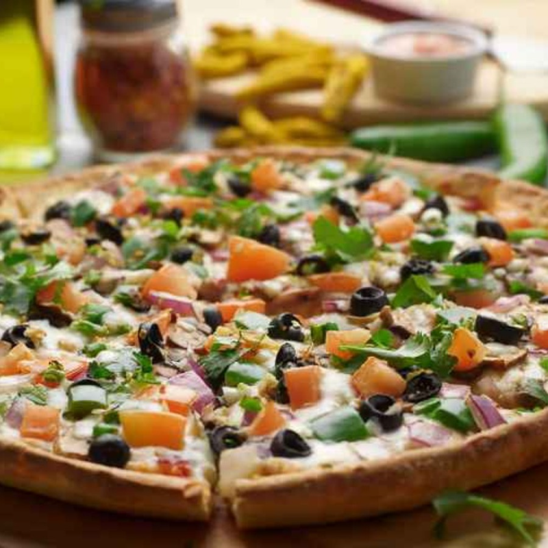 Deep Pan Indian Veggie Pizzatwist.