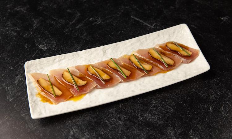 Albacore Sashimi with Kogashi Butter Soy.