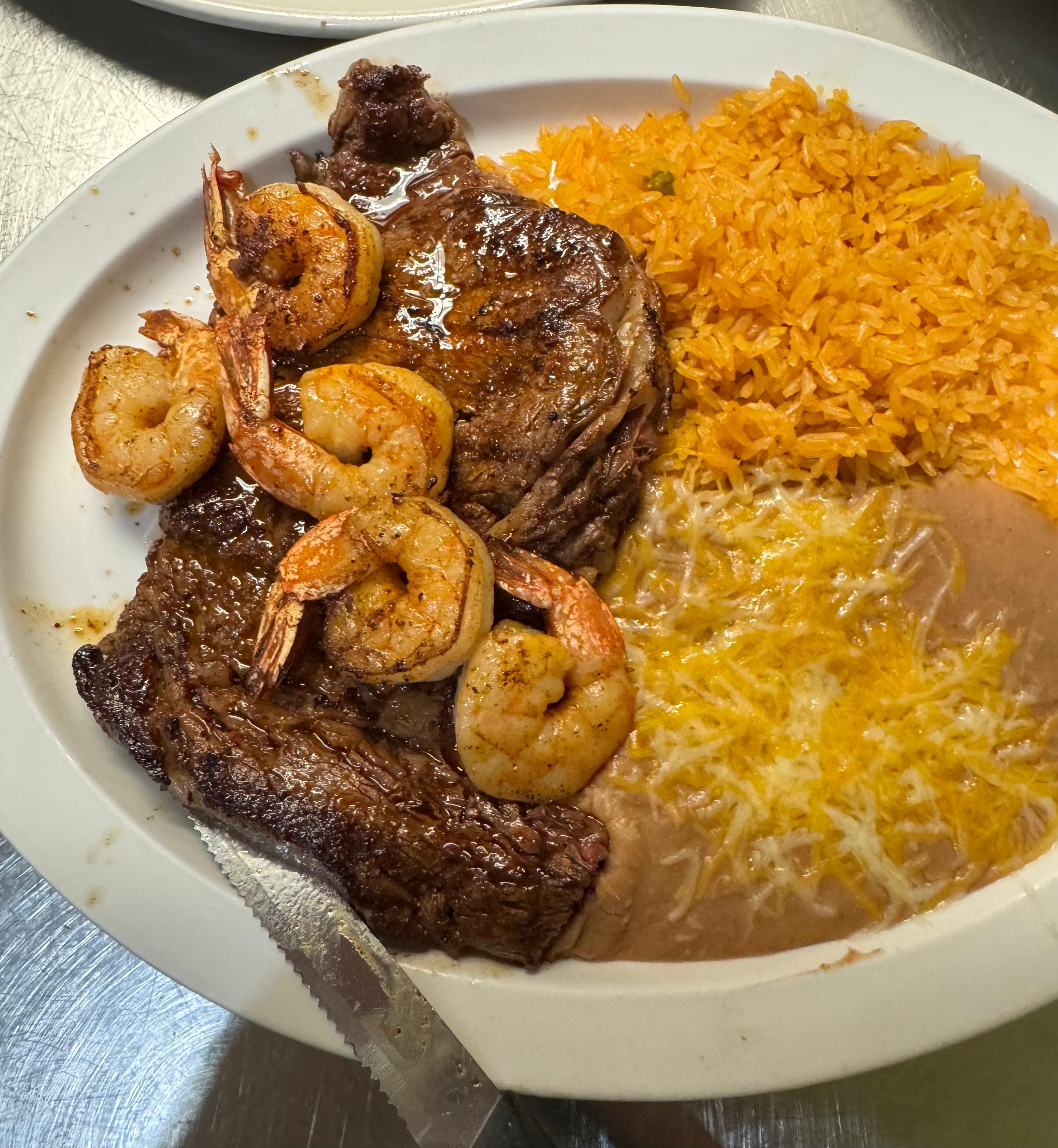 Steak & Shrimp.