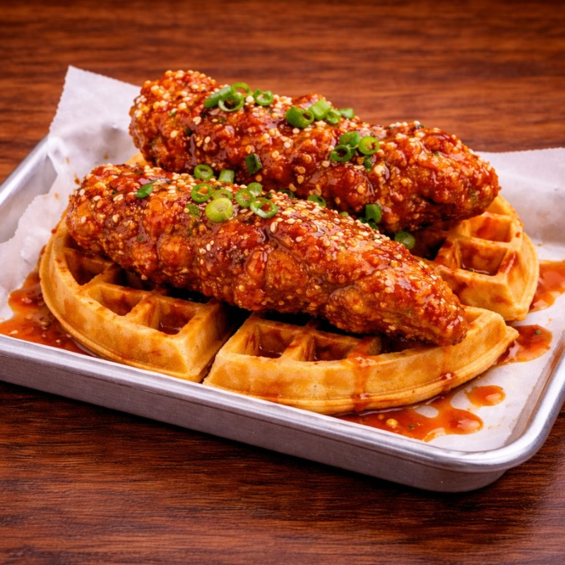 Chikn & Waffle.