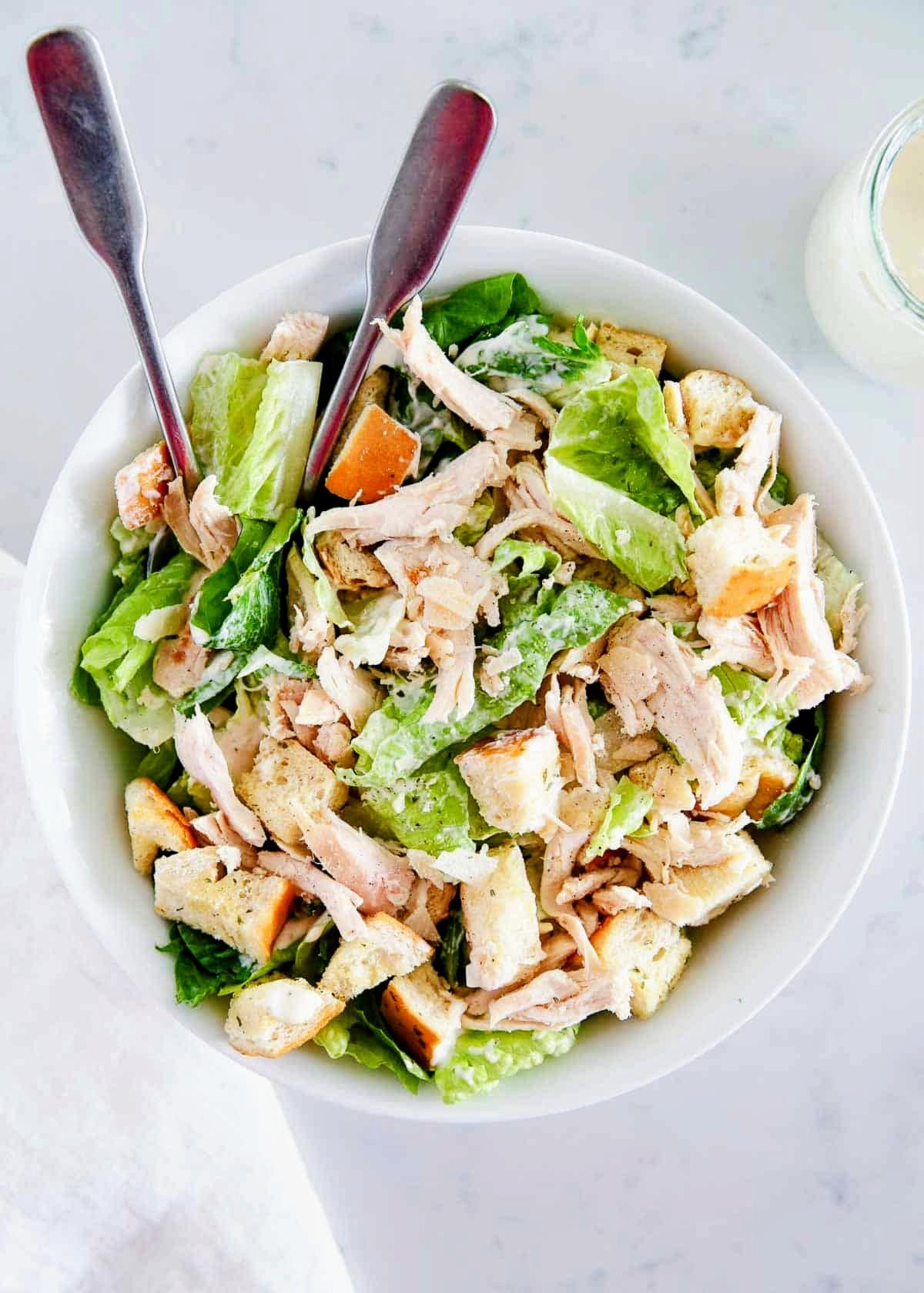 Chicken Caesar Salad.
