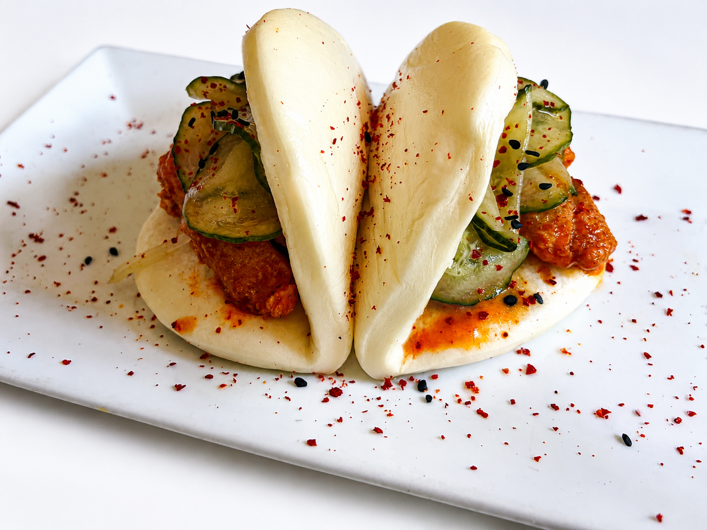 Chicken Bao + Fries.