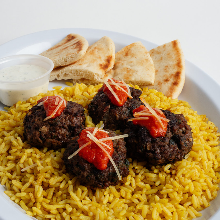 Keftedes Meatballs Platter.