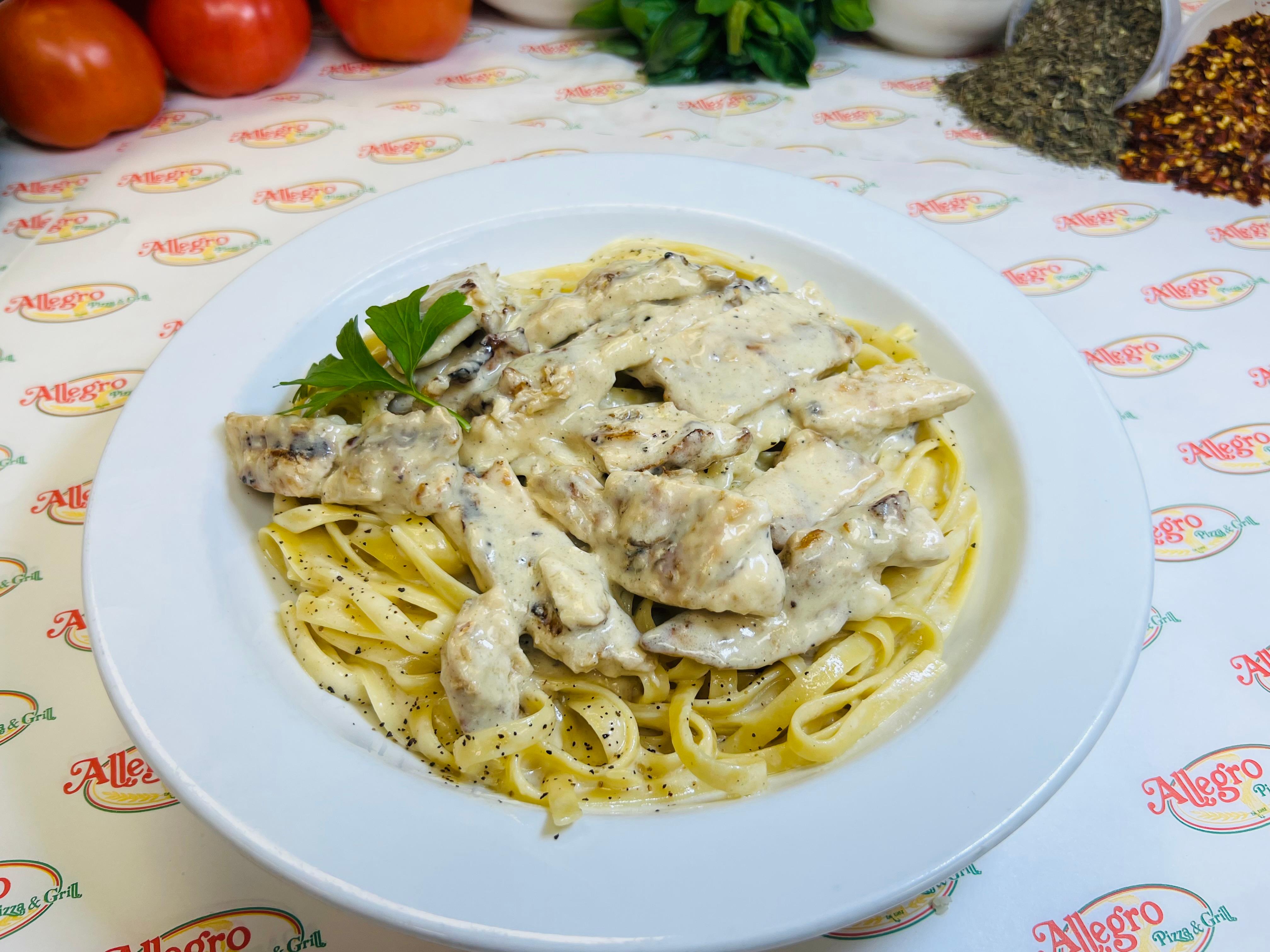 Fettuccine Alfredo & Chicken.