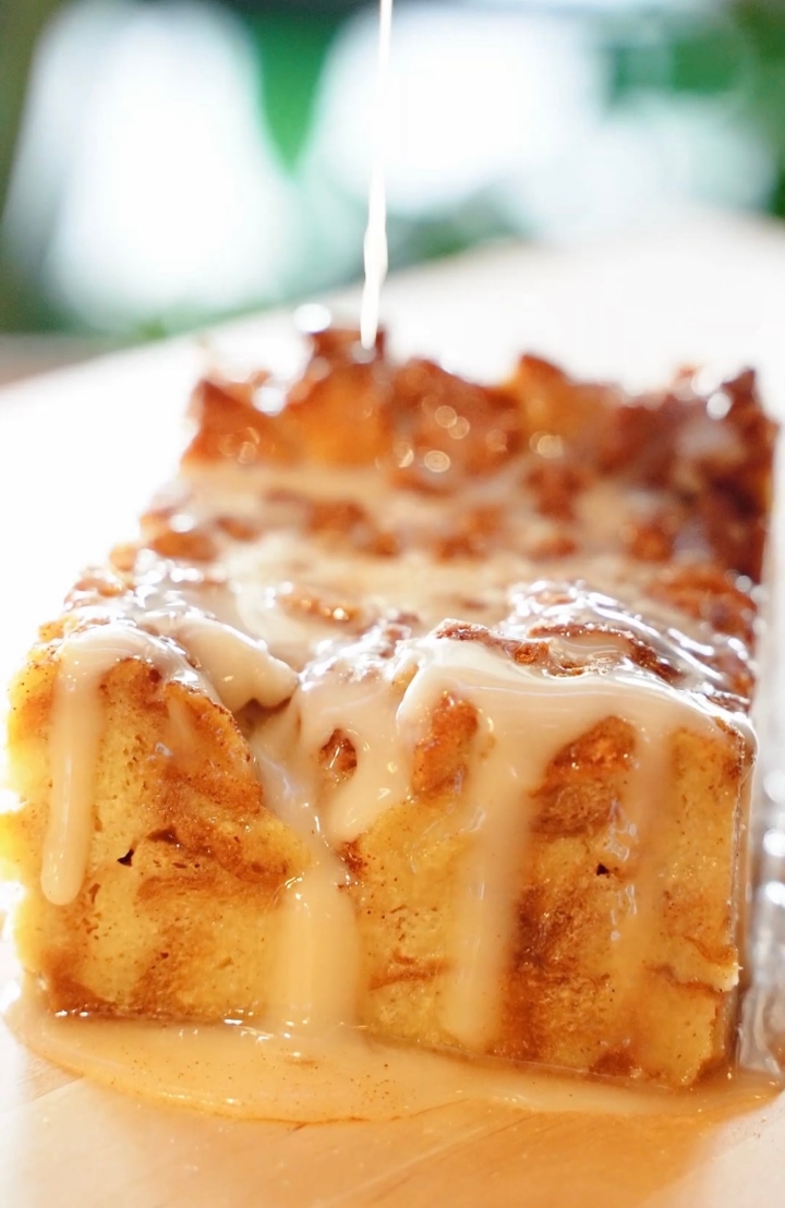 Cinnamon Roll Bread Pudding.