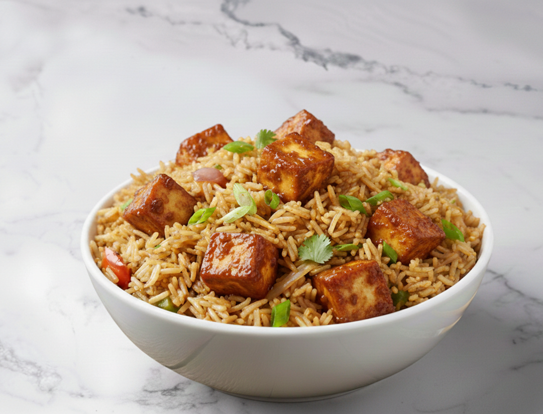 PANEER MANCHURIAN FRIED RICE.