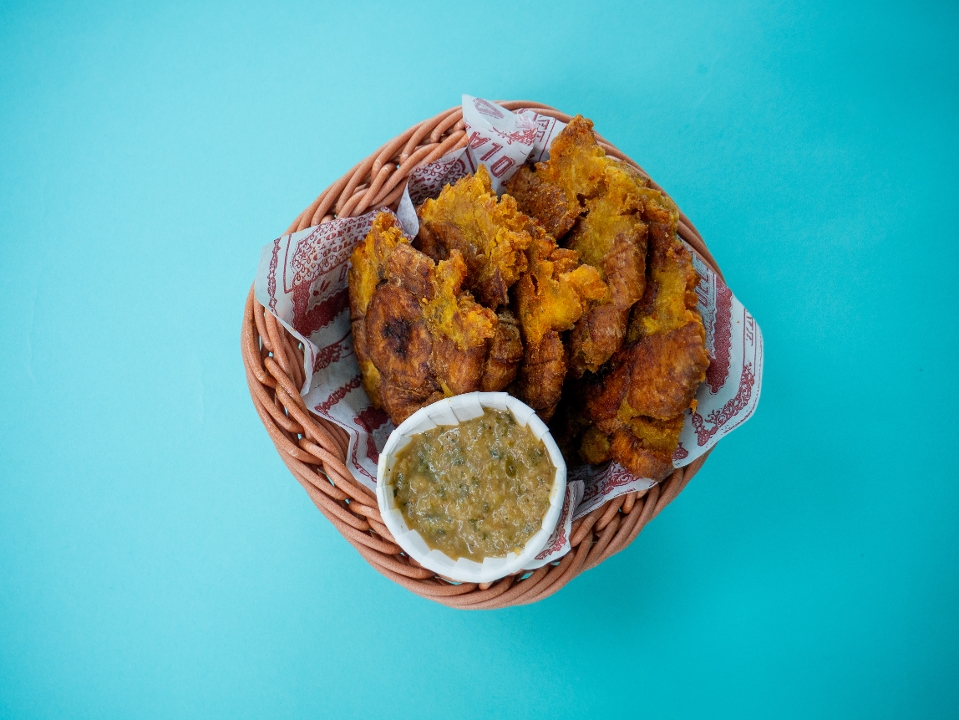 TWICE-FRIED TOSTONES.