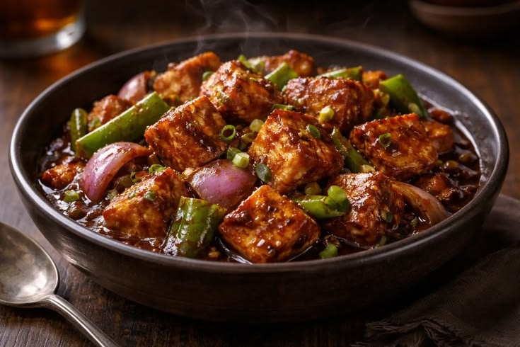 Paneer Chilli Dry / Gravy.
