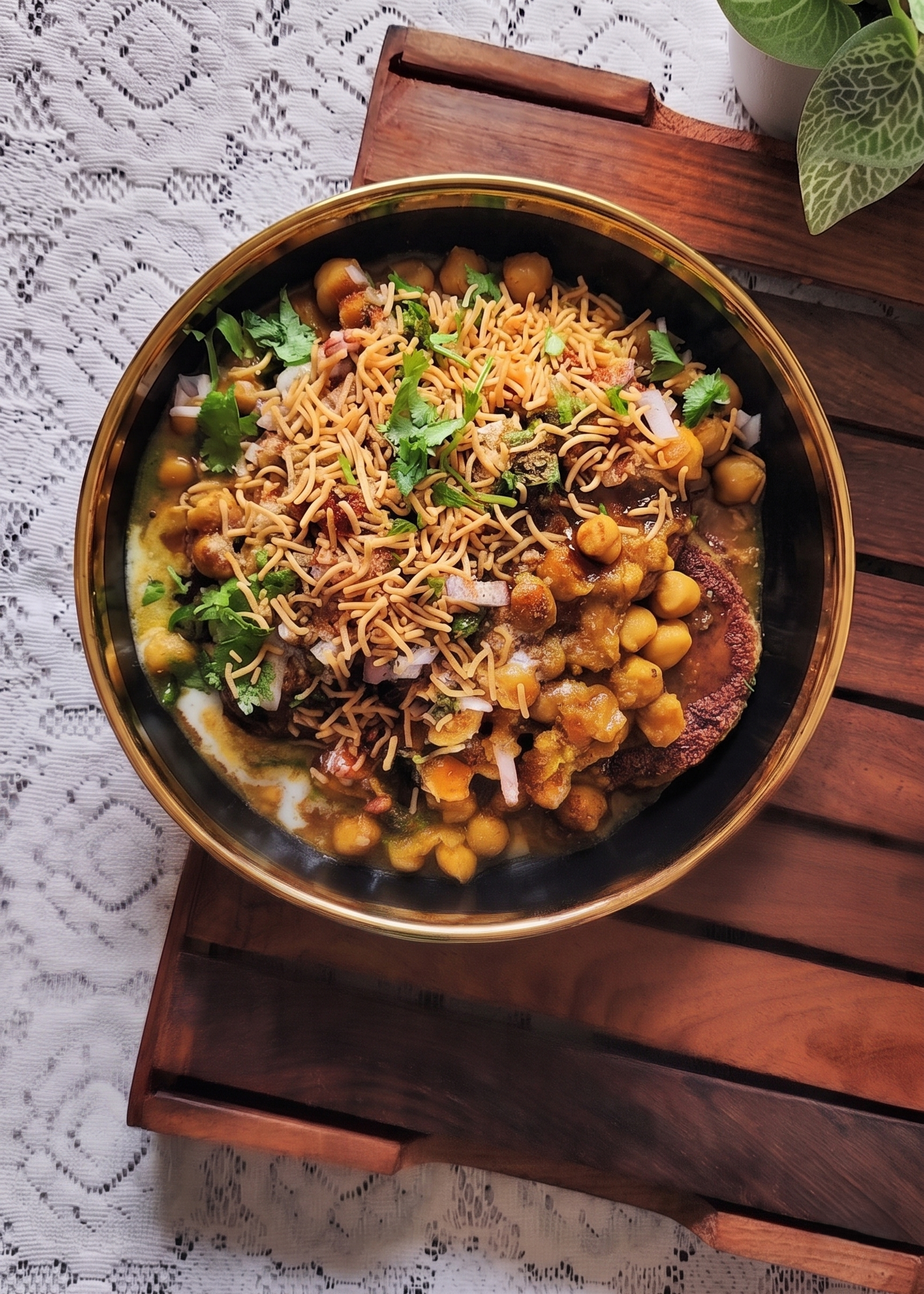 Amritsari Chole Tikki Chaat.