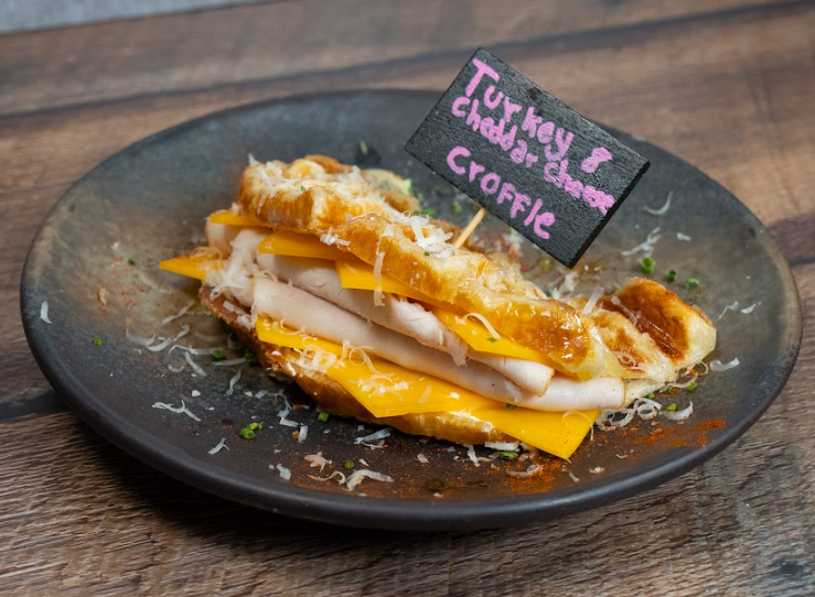 Turkey & Cheddar Croffle.