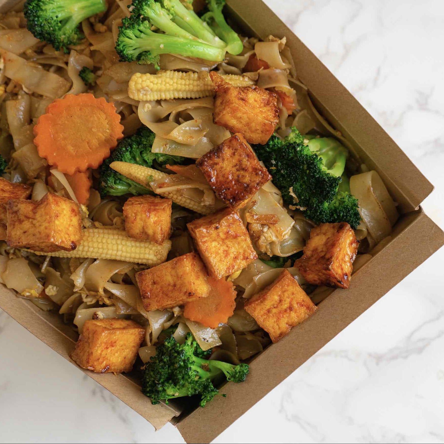 Pad See Ewe - Sweet Soy Sauce Noodles.