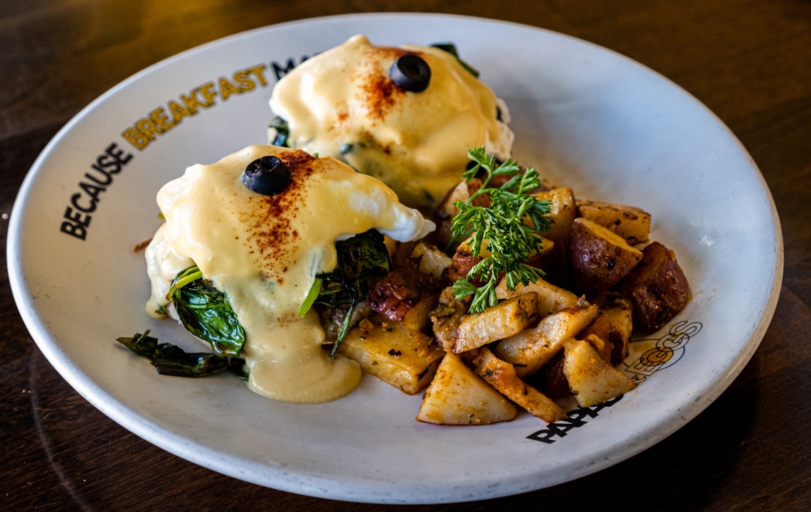 Eggs Benedict Florentine.