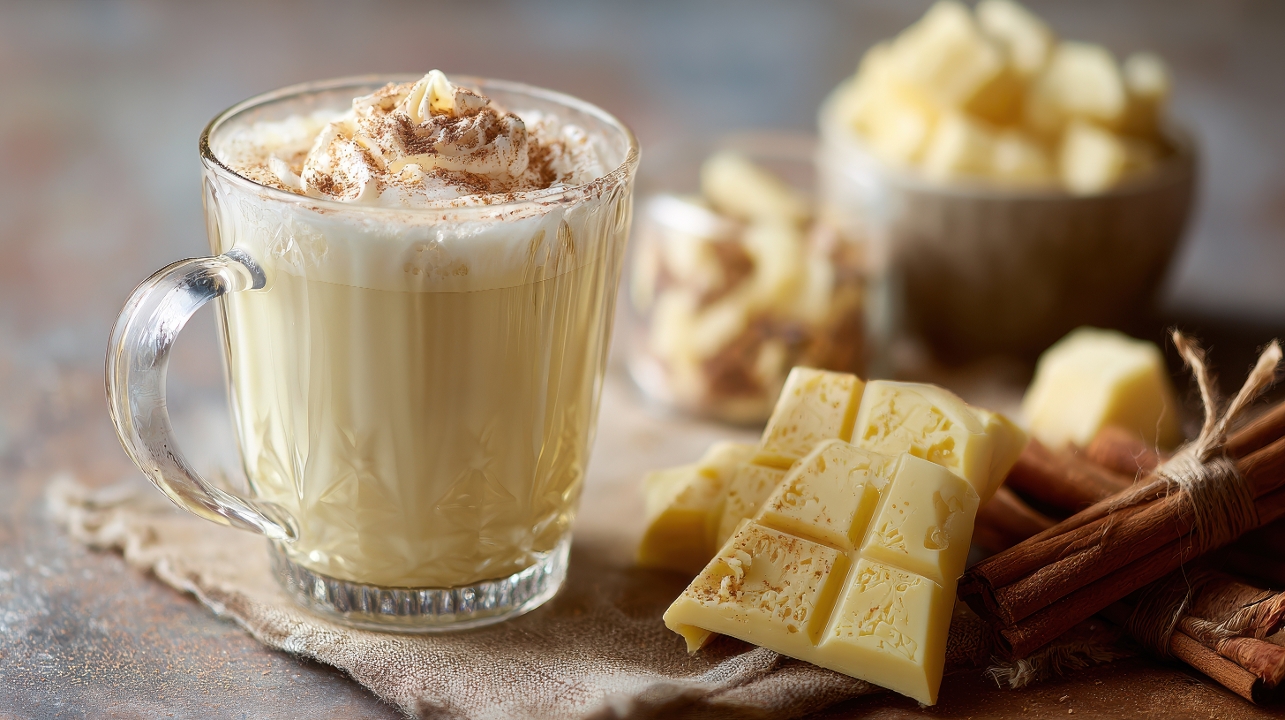 HOT WHITE CHOCOLATE.