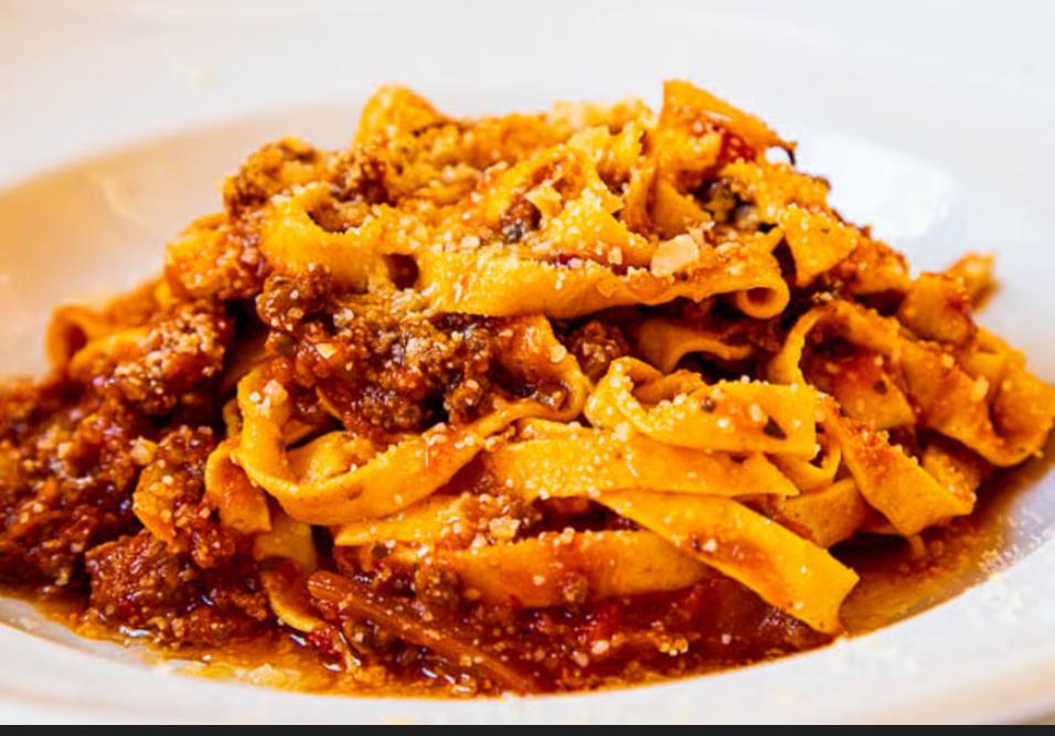 Fettuccine Bolognese.