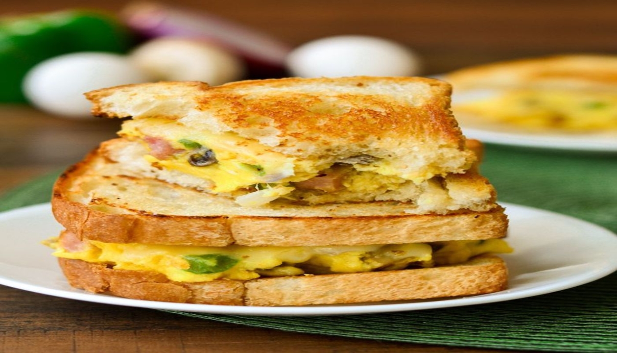 Western omelette sandwich.