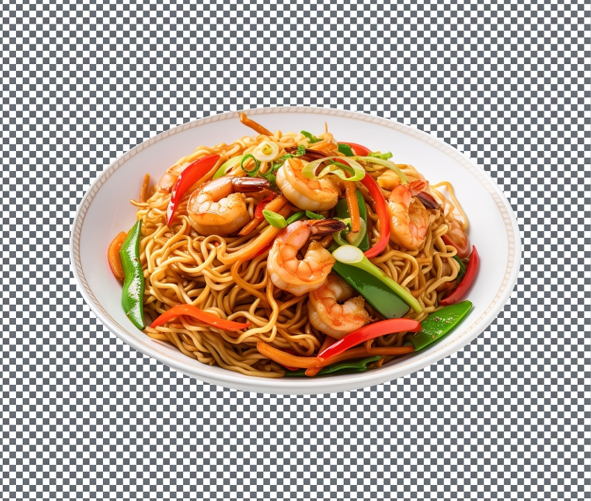 Shrimp Hakka Noodles.