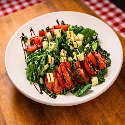 LARGE Spinach Caprese Salad.