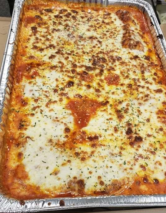 Half Tray Homemade Lasagna.
