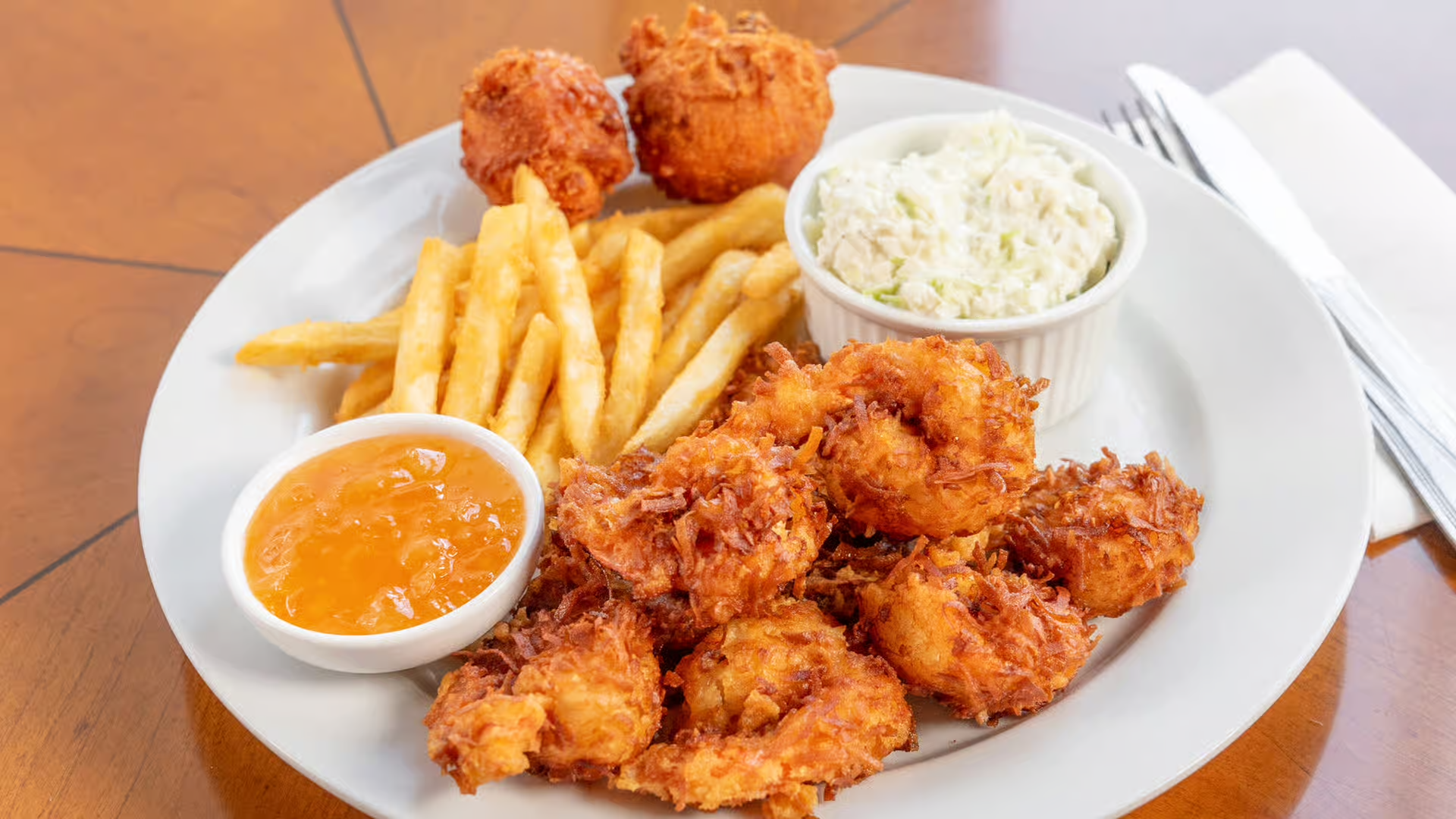 Coconut Shrimp Plate.