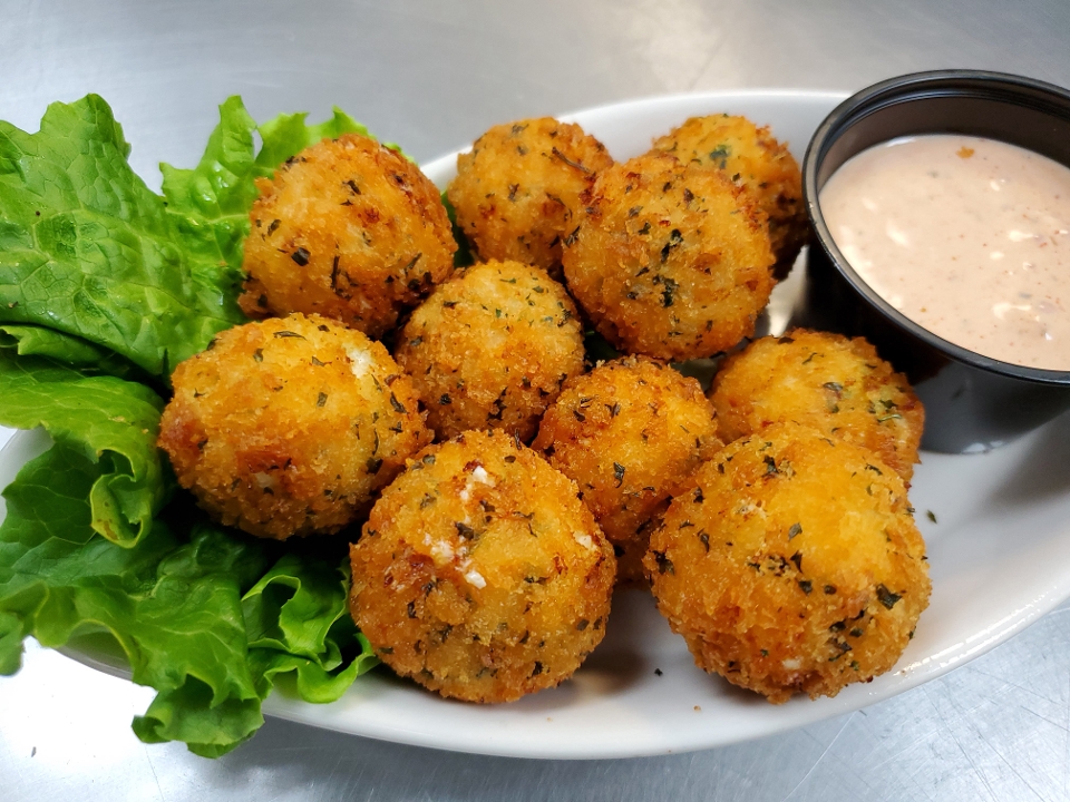Cheddar Bacon Trail Bites.
